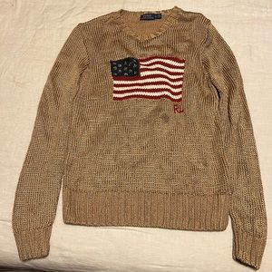 POLO RL Crew Neck Flag Sweater